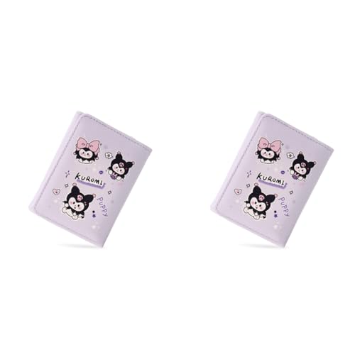 PALAY® Girls Wallet Kawaii Sanrio Purse Cartoon Kuromi Card Bag Coin Purple Trio-fold Cash Gift Birthday 2PCS PALAY® Girls Wallet Kawaii Sanrio Purse Cartoon Kuromi Card Bag Coin Purple Trio-fold Cash Gift Birthday 2PCS